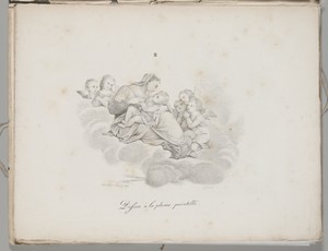 Art of the Lithograph: Madonna and Child on the Clouds, Plate II