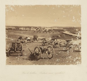 Artillery Depot. Retaken Russian Battery. (Parc d'Artillerie. Batterie russe repechee)