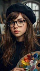 Artist Girl Portrait