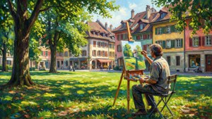 Artist in Carouge Park