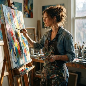 Artist in Natural Light