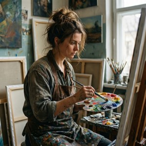 Artist in Studio