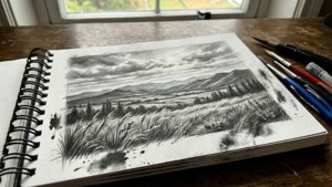 Artist Sketchbook Open