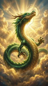 Ascending Through Golden Clouds