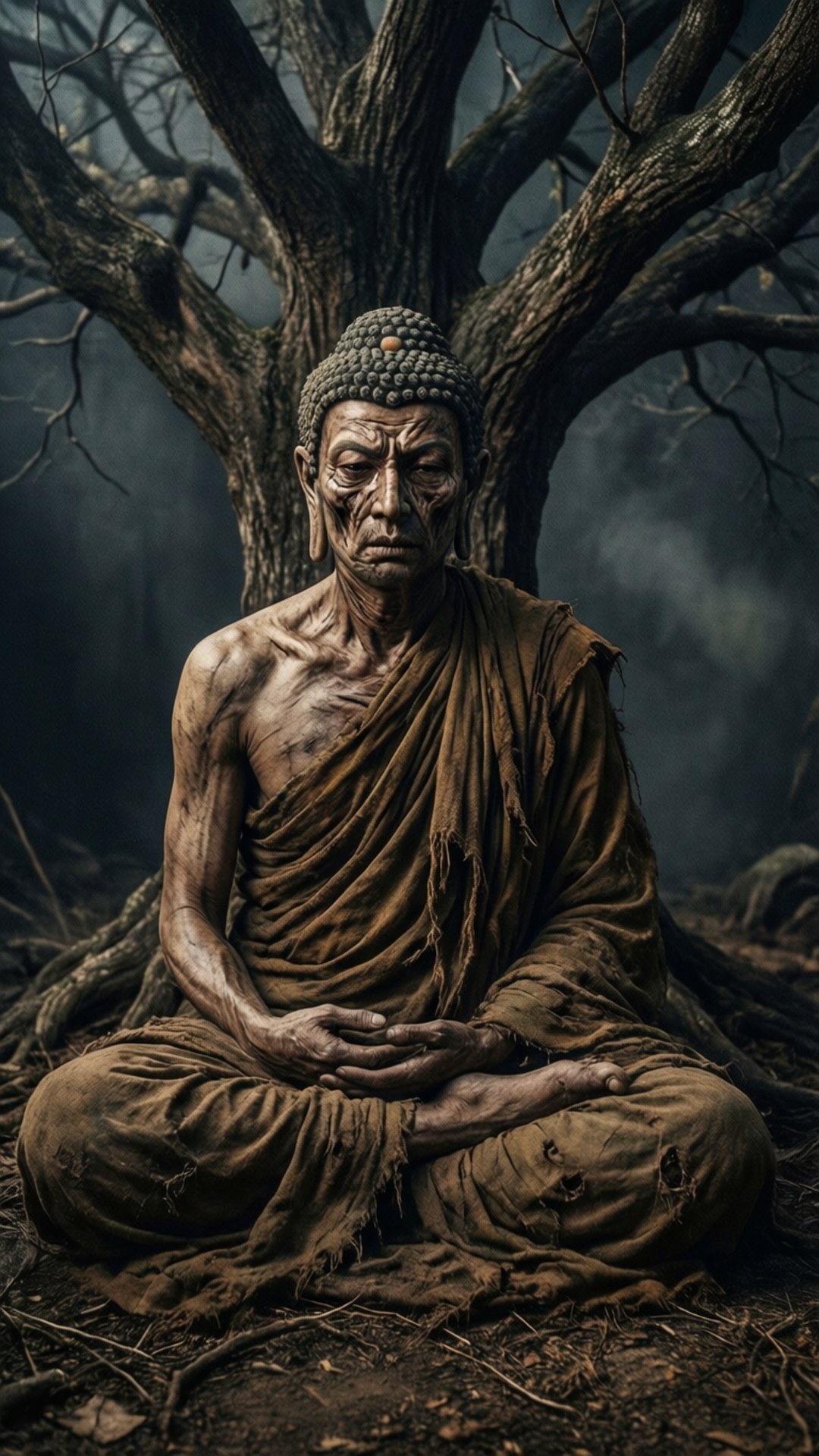 Ascetic Buddha by Wallpapers.art Studio
