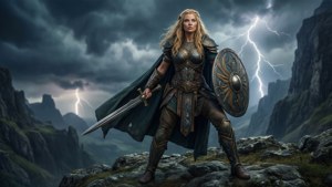 Asgardian Warrior on the Cliff