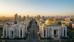 Ashgabat Golden Sunset