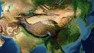 Asia Topography Relief