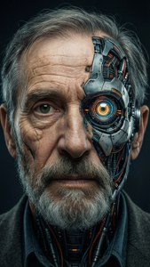 Asimov Cyborg Portrait