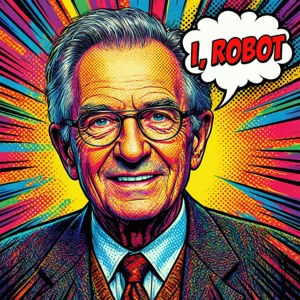 Asimov Pop Art with Quote