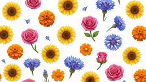 Assorted Flower Pattern