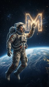 Astronaut and the M