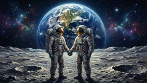 Astronaut Couple