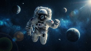 Astronaut in Genthru Space