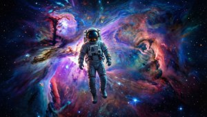 Astronaut in Nebula