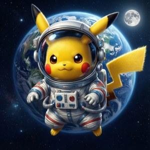 Astronaut Pikachu