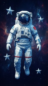 Astronaut Space Poly