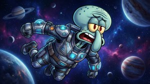 Astronaut Squidward