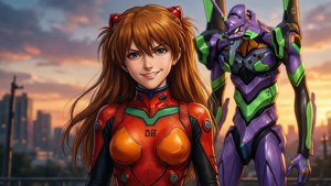 Asuka at Sunset