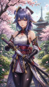 Asuna Among Cherry Blossoms