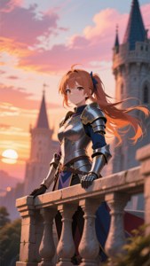 Asuna's Sunset Vigil
