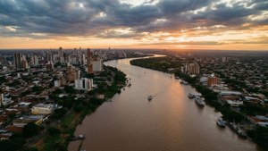 Asunción River Aerial