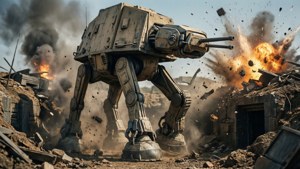AT-AT Crushes Rebel Base