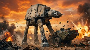 AT-AT Crushes Transport