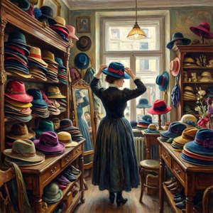 At the Milliner's