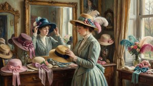At the Milliner's