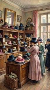 At the Milliner's