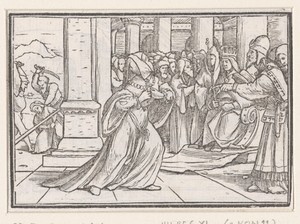 Atalja scheurt haar kleren voor de hogepriester