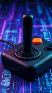 Atari Joystick Close-Up