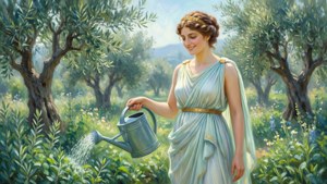 Athena in the Garden