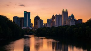 Atlanta Sunset River