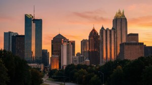 Atlanta Sunset Skyline