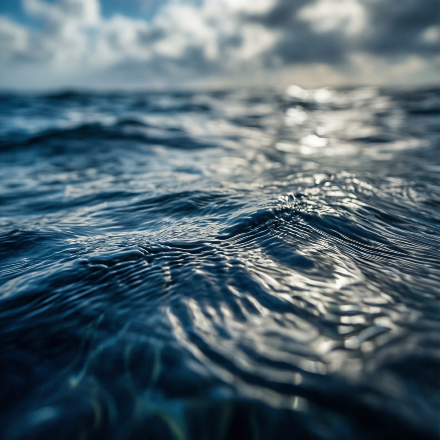 Atlantic Water Abstract by Wallpapers.art Studio