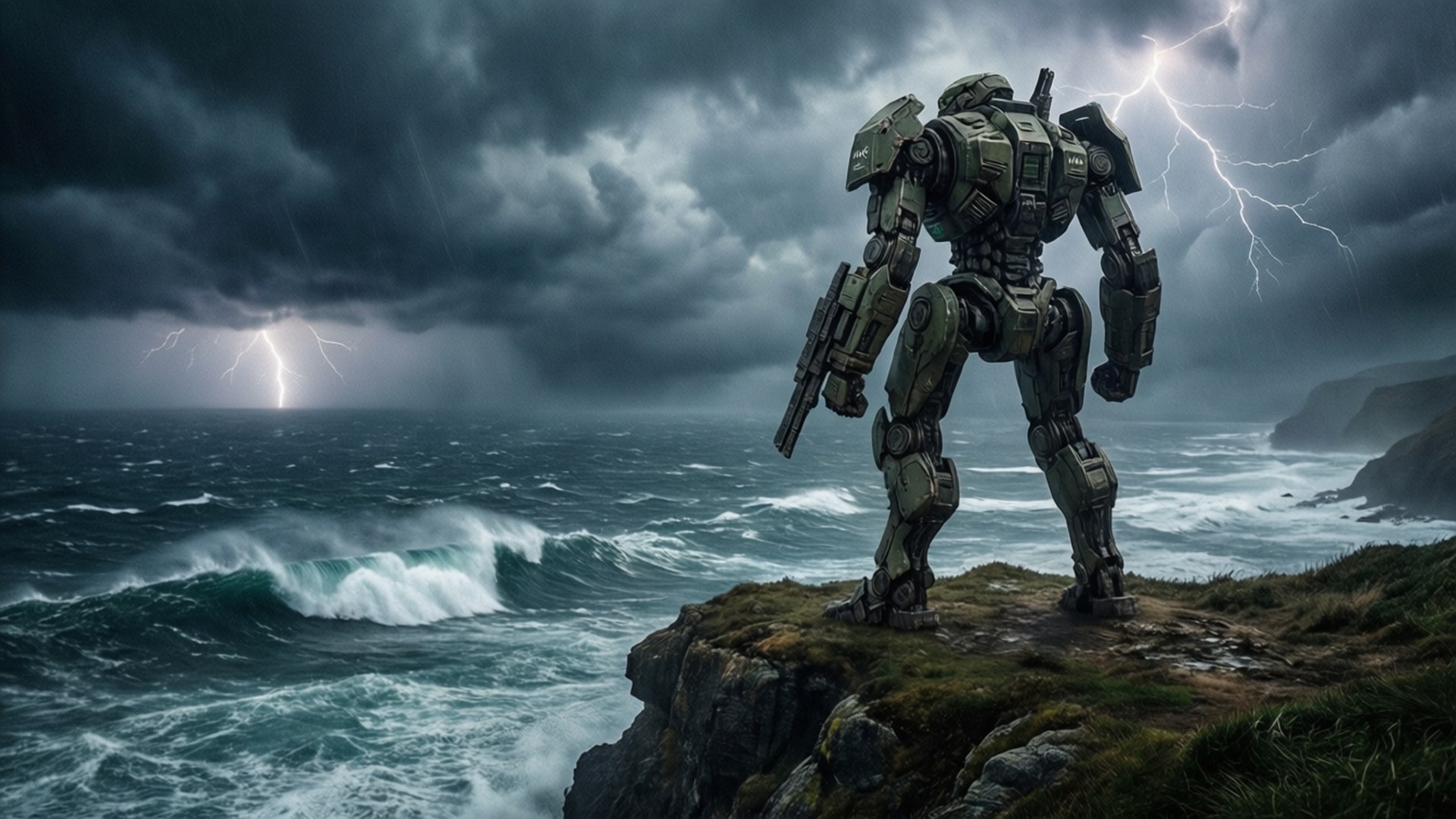Atlas at the Edge by Wallpapers.art Studio