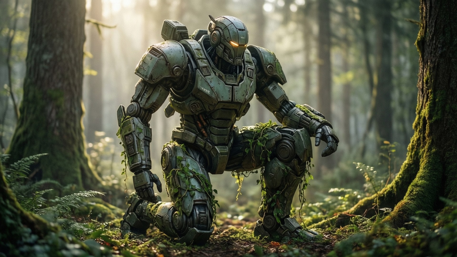 Atlas in the Woods by Wallpapers.art Studio