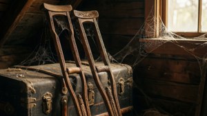 Attic Antique Crutches