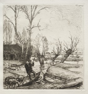 Au Marais Inondé:  Le Bergère
