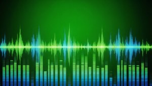 Audio Waveform Green Screen