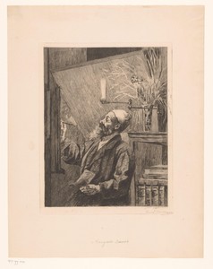 Auguste Danse aan de schildersezel