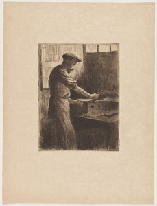 Auguste Delâtre au travail (Auguste Delâtre at Work)