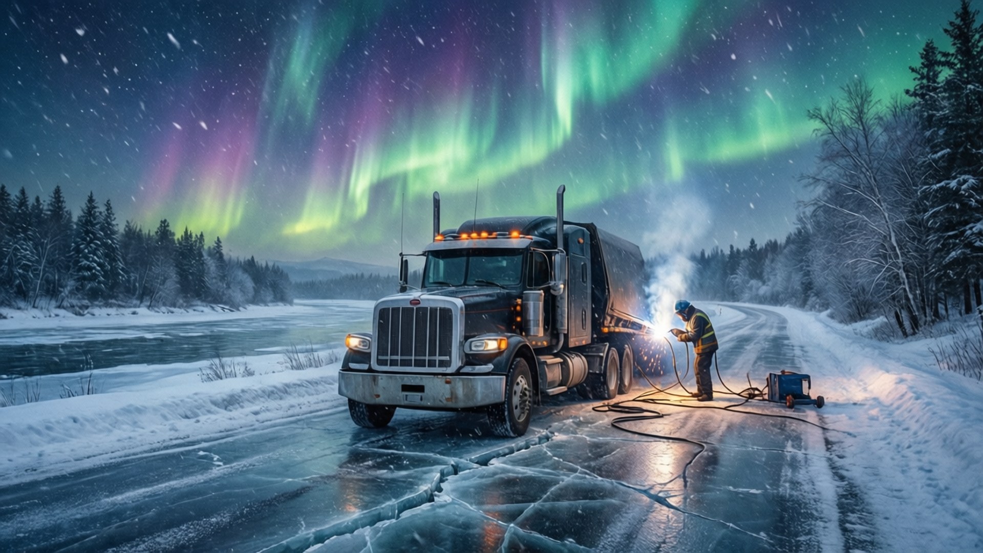 Aurora Ice Repair by Wallpapers.art Studio