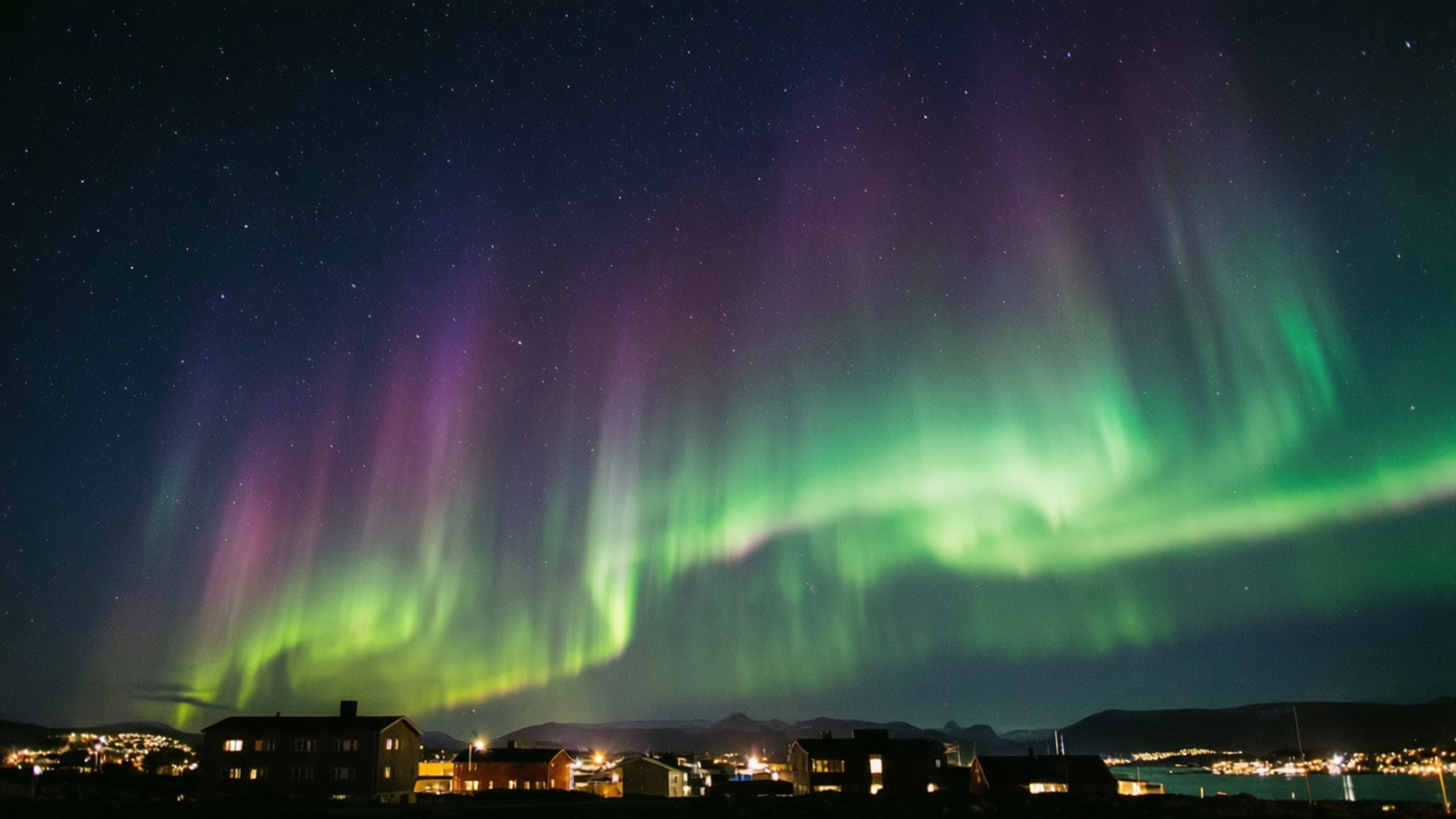 Aurora Over Bodø by Wallpapers.art Studio