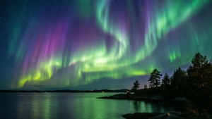 Aurora Over Fjord