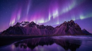 Aurora Over Purple Mountains