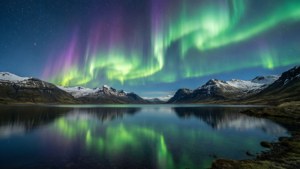 Aurora Over Serene Lake