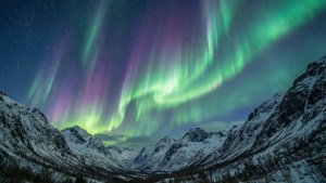 Aurora Over Snowcaps